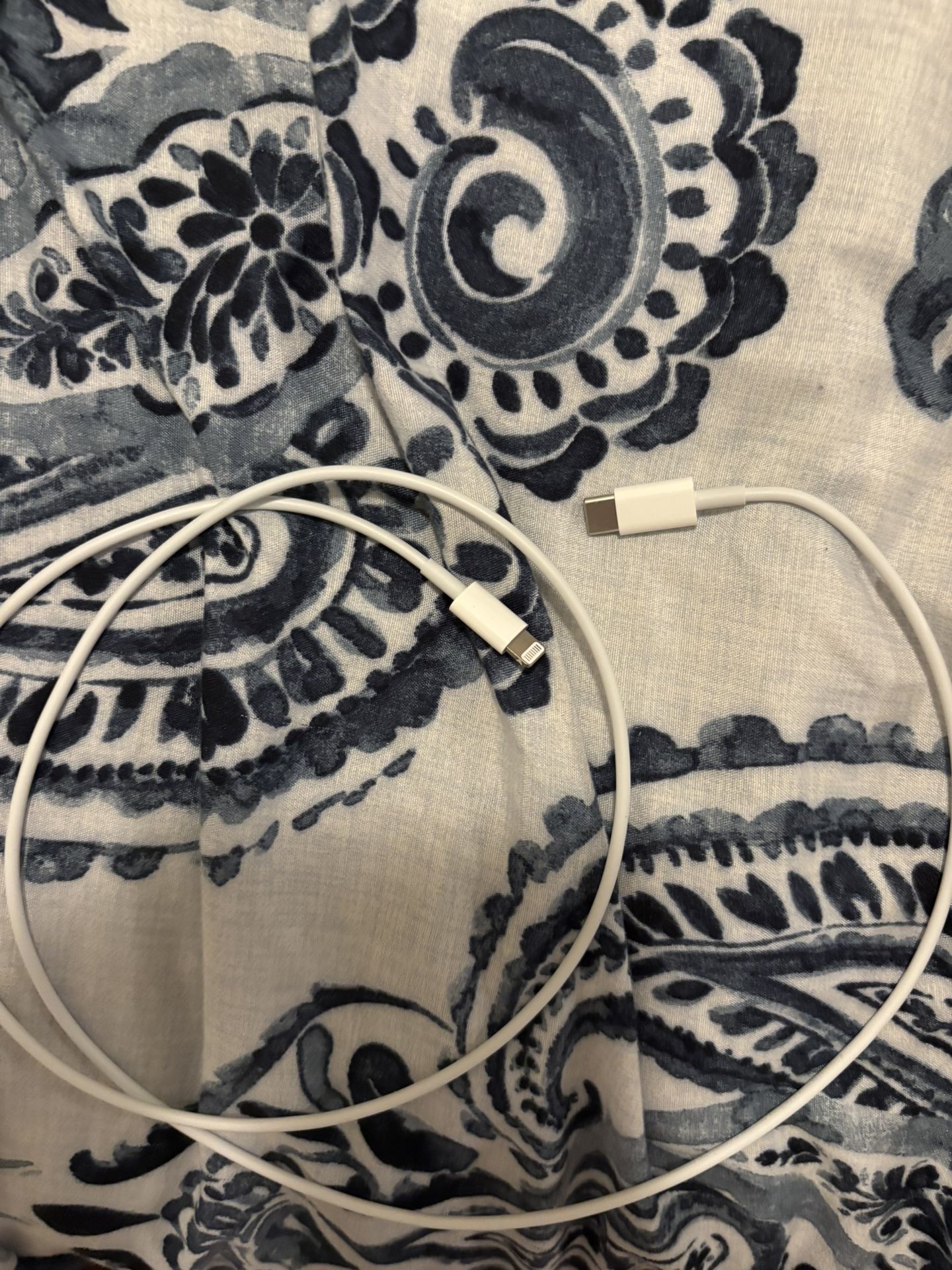 White Charging Cable