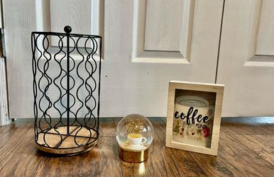 Coffee pod carousel and decoration all for $18