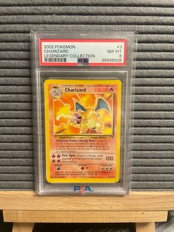 2002 Charizard Legendary PSA 8