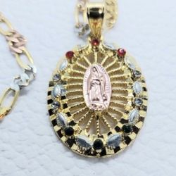 🎁VIRGEN DE GUADALUPE ORO LAMINADO/♥️GOLD PLATED.