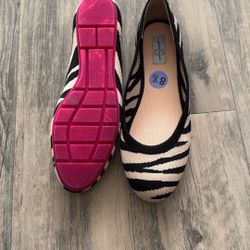 Jessica Simpson  Brand New Zebra Print Ballerina 