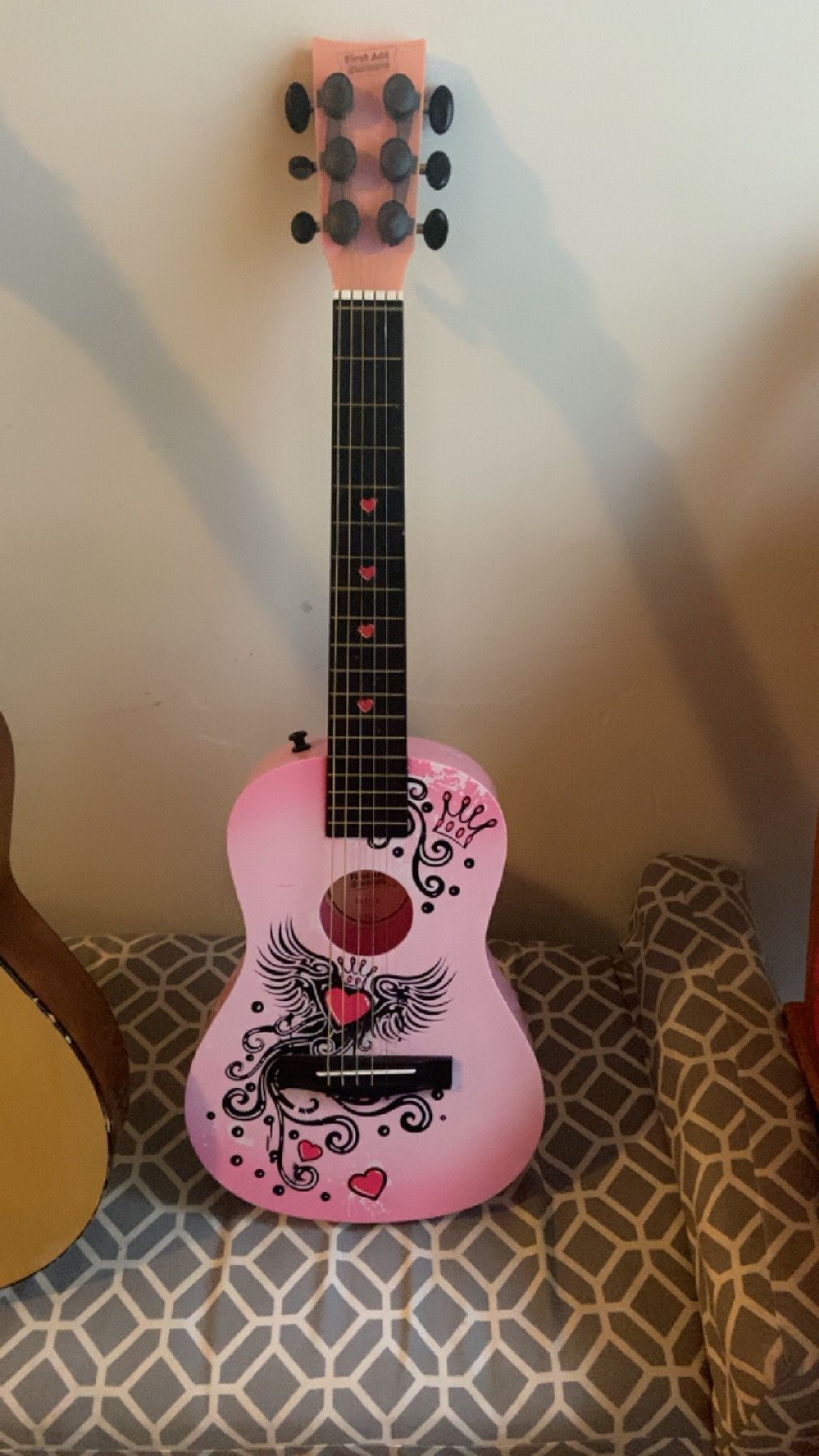 Pink Kids Acoustic Guitar