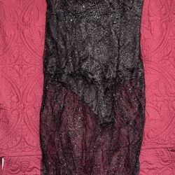 Black Glitter Dress