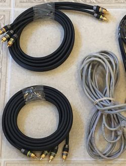 (3) Ethernet cables & two(2) Monster HD/ Audio Cables 