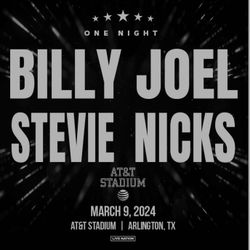 BILLY JOEL ALL INCLUSIVE TICKETS $600 EACH 