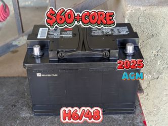 AGM Car Battery Group Size 48/H6