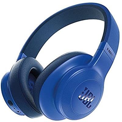 JBL E55BT Over-Ear Wireless Headphones Blue