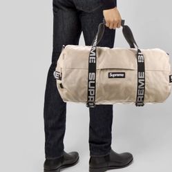 Supreme Duffle Bag Beige
