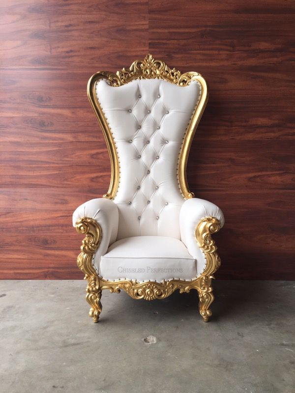 Throne chair king queen baroque event party wedding