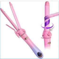 Automatic Rotating 2 in 1 Curler & Straightener - Temperatures Adjustable, 30s Fast Pre-Heating, 30MIN Smart Power Off, Special Clamp Design to Preven