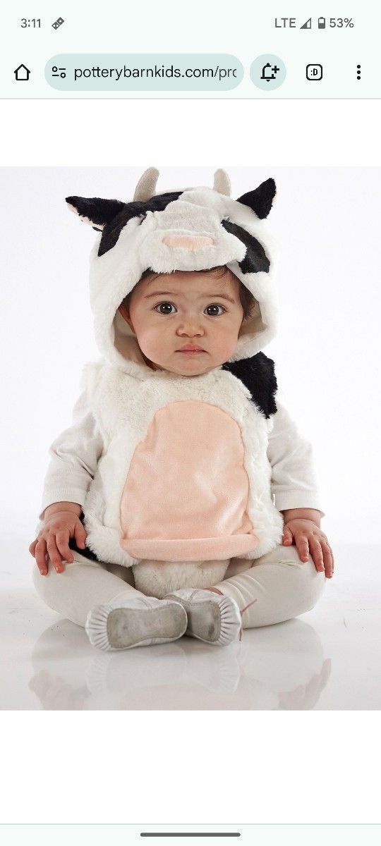 Cow Costume Baby Pottery Barn