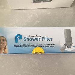 New Premium Shower Filter In Box  Chrome 