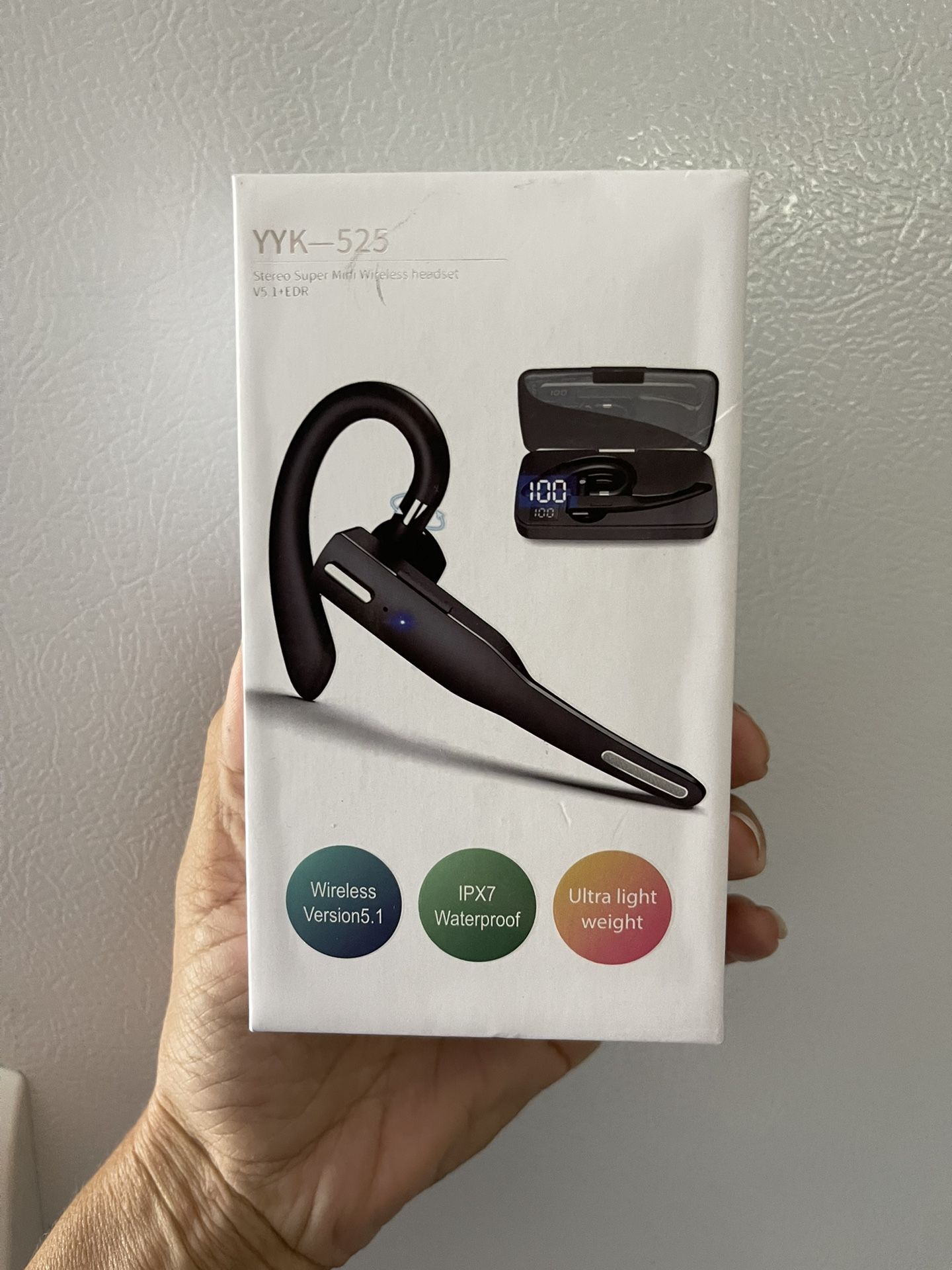 YYK?525 Business Headset, Wireless Over Ear Earphones with Mic ...