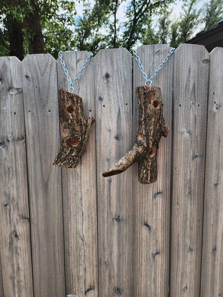 Log Suet Bird Feeders