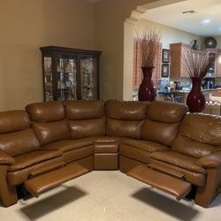 Leather Sectional 