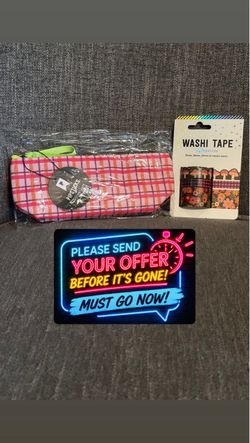 Pipsticks Washi Tape Set & Pouch Bundle