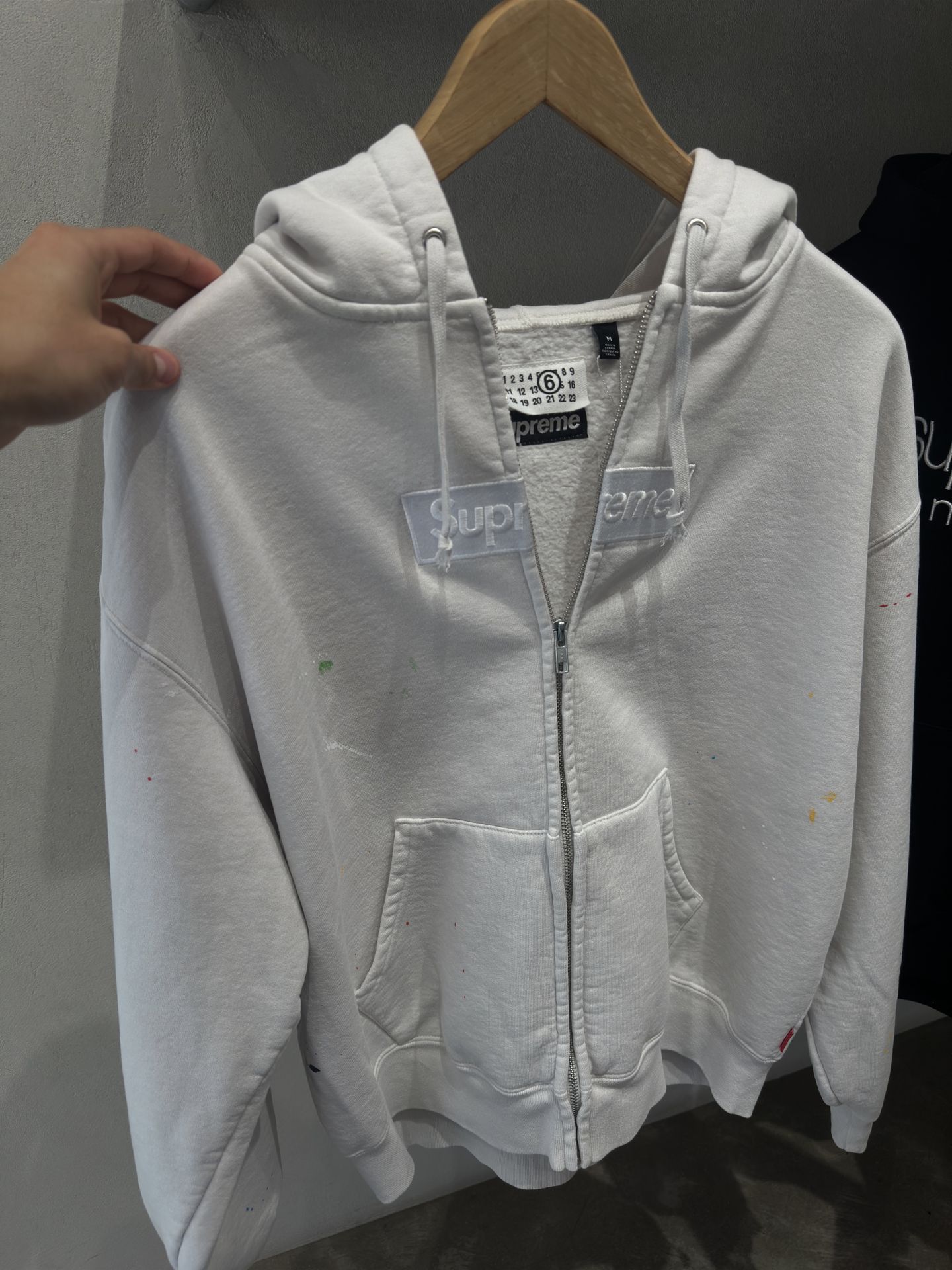 Supreme x MM6 Maison Margiela White BOGO Zipup