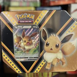 Pokemon TCG: Eevee V POWERS Long Window Tin