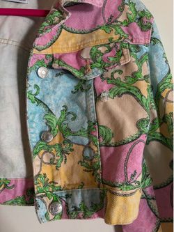 BERSHKA brand multicolor denim jacket for woman