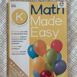 Kinder Math Workbook
