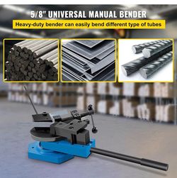 NEW LARGE VEVOR SBG-40 Manual Bender High-Hardened Steel Scroll Bender Combination of Scroll Radius and Angle Bending Universal Metal Rod Bender For S