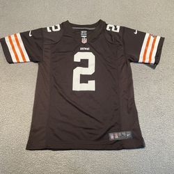 Nike Youth Boys Cleveland Browns Jersey – Johnny Manziel #2 – Size L 14/16 – Brown