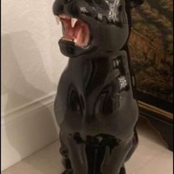 Ceramiche Made In Italy LEOPARD CHEETAH, BENGAL TIGER OR BLACK PANTHER Art Sculpture.  Italian Floor Or Table Statue 24”-26”  $375 Each Not Negotiable