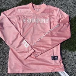 chrome hearts jersey pink size small 