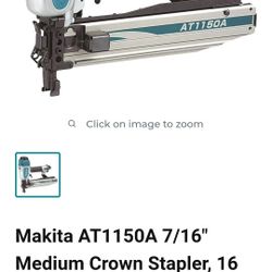Brand New In Box Makita 7/16 Crown Stapler! 