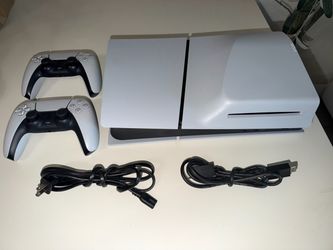 Sony PlayStation 5 Slim Console. W/ 2 dual sense controller