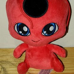2015 Bandai Miraculous Ladybug Tikki Kwami 6" Bag Clip! Excellent Condition! 