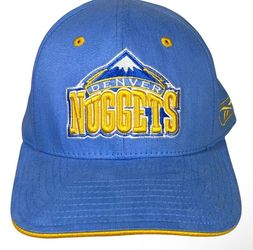 Vintage Reebok NBA Denver Nuggets Hat Cap One Size Stretch Embroidered Team Logo