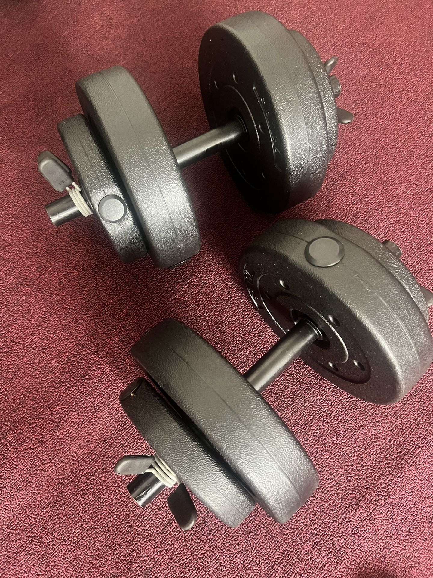 Adjustable Dumbbell Set 20lbs each.