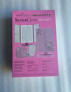 Hello Kitty Trifold And Compact Mirror Set