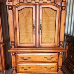 Beautiful Vintage Wooden Armoire 