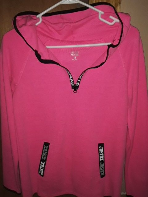 Justice sweatshirt.. size 14