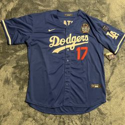 Dodgers Jersey Blue 17 Ohtani 2024 World Series XXX, XX,  XL
