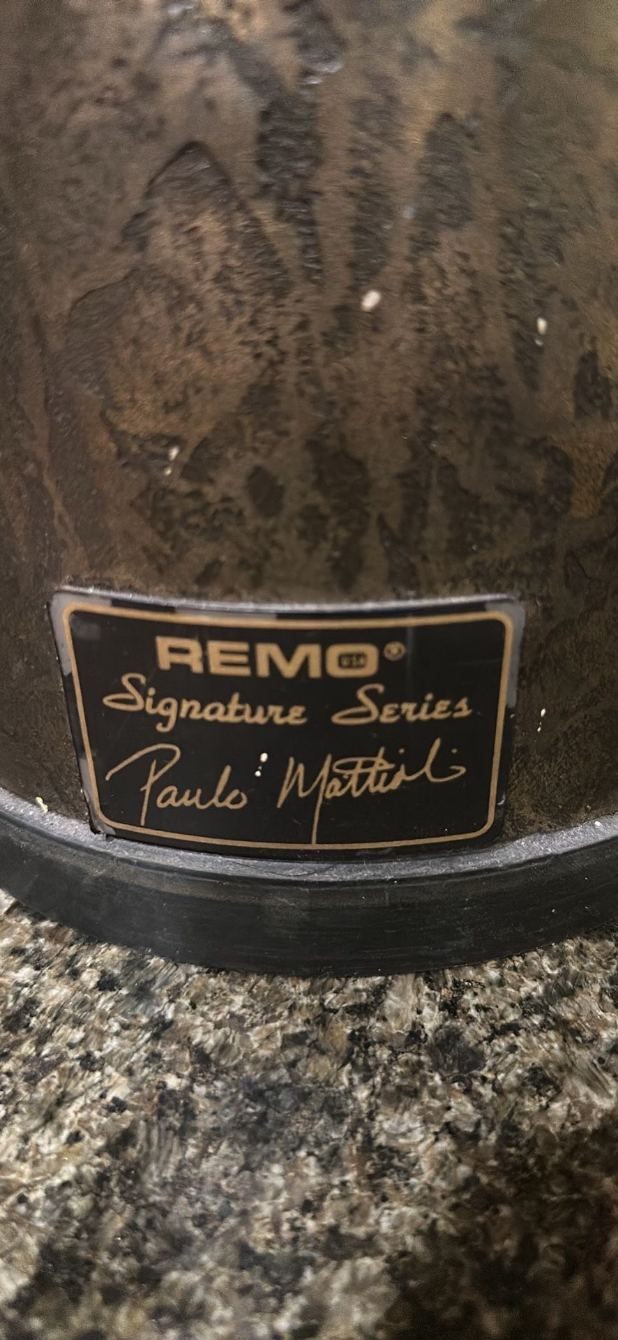 Remo Pro Paulo Mattioli Signature Series Metalized Bronze Djembe Drum 13x25