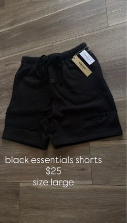 black essentials shorts