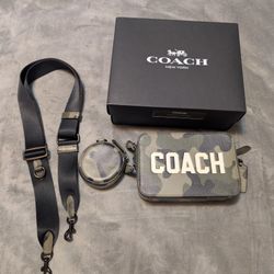 Coach Camo Charter 19 Crossbody