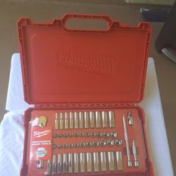 1/4 in. Drive SAE/Metric Ratchet and Socket Mechanics Tool Set (50-Piece
