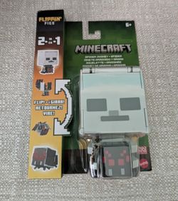 New Minecraft Flippin Figs Figures, Spider Jockey & Spider
