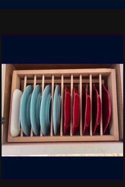 Organisores De Madera Para Los Platos Nunca Usados $30 El Par