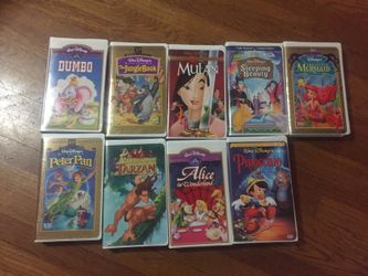 VHS Walt Disney collection 7 movies