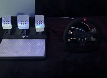 Steering wheel and pedals for Xbox,ps4-5,pc