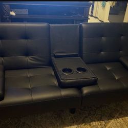 Black Foldable Couch 