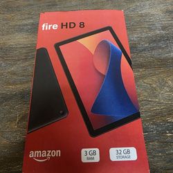 Amazon Fire HD 8 tablet (newest model), 8” HD Display, 3GB memory, 32GB, black