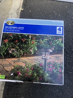 Hampton Bay 18LM Golden Bronze Outdoor Integrated LED Solar Warm white Landscape Pathway Light
