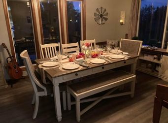 Ashley farmhouse dining set