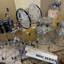 DW Design Acrylic Drum 9 piece Set